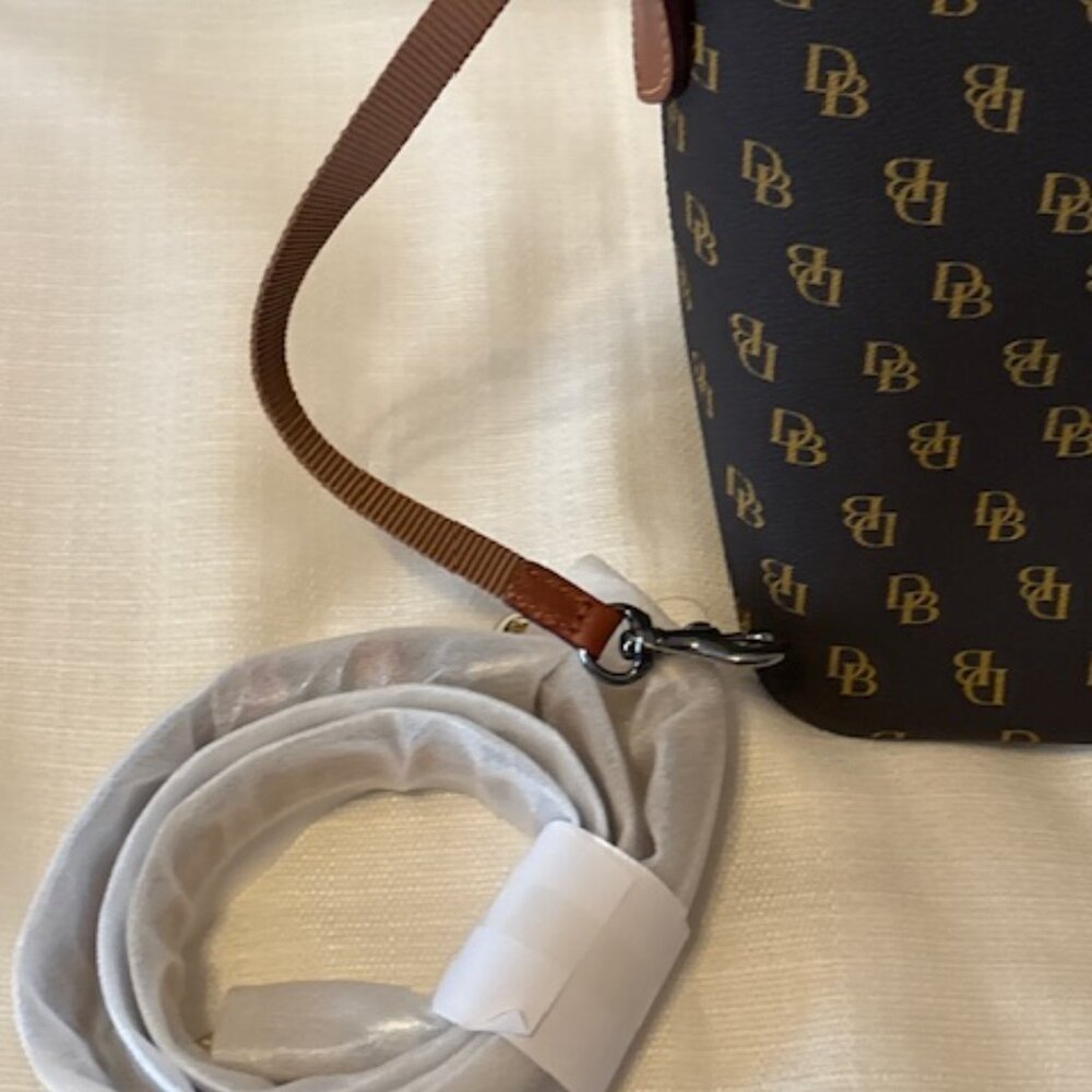 Dooney & Bourke Brown and Tan Satchel, New - Picture 10 of 12